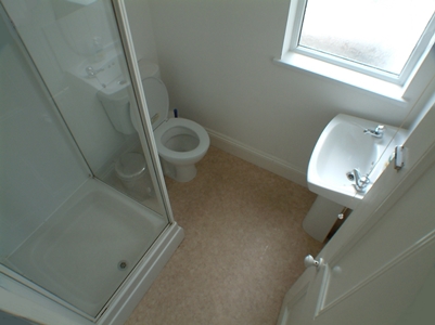 One of the two shower rooms at 13 Kingsley Road