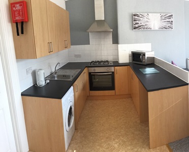 Kitchen - 1-bed student flat