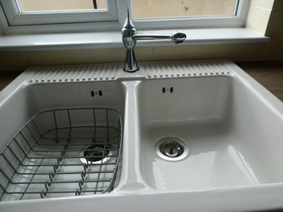 Kitchen double sink